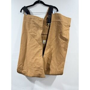 Carhartt Brown Sandstone Bibs Overall Canvas Mens 36x32